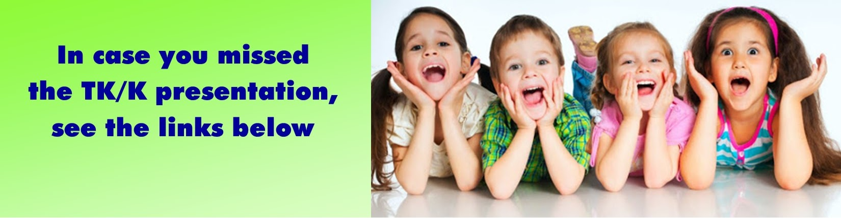 Notice if you missed the presentation