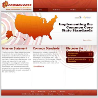 COMMON CORE INITIATIVES WEBSITE